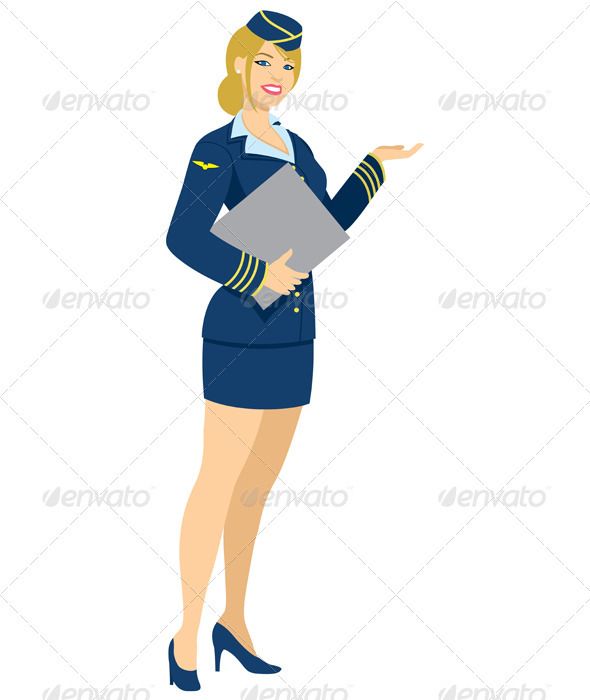 free clipart flight attendant - photo #28