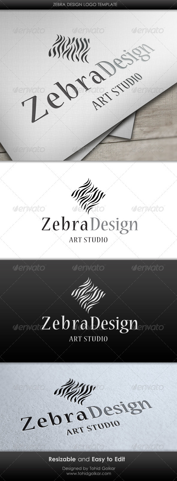 Zebra Design Logo Template Zebra Design Logo Template