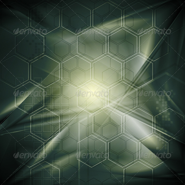 Abstract tech background with geometrical elements Abstract tech background with geometrical elements