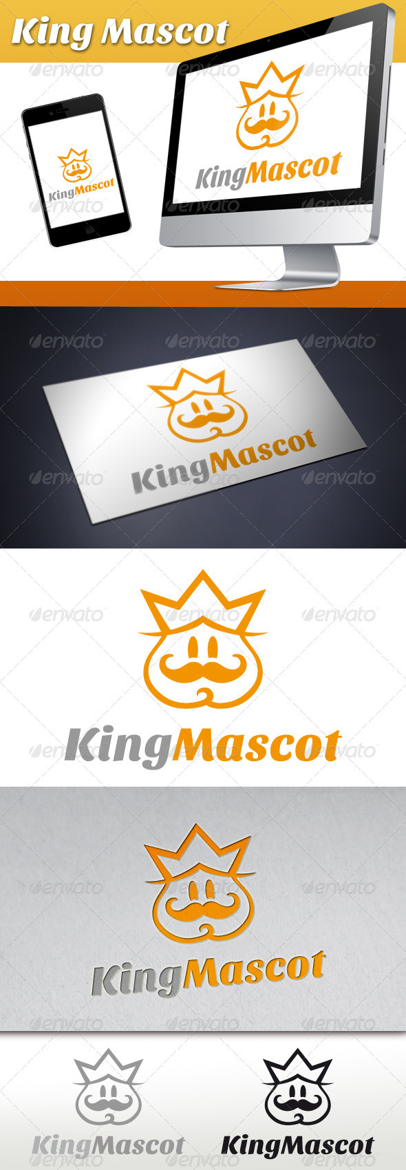 King Mascot Logo King Mascot Logo