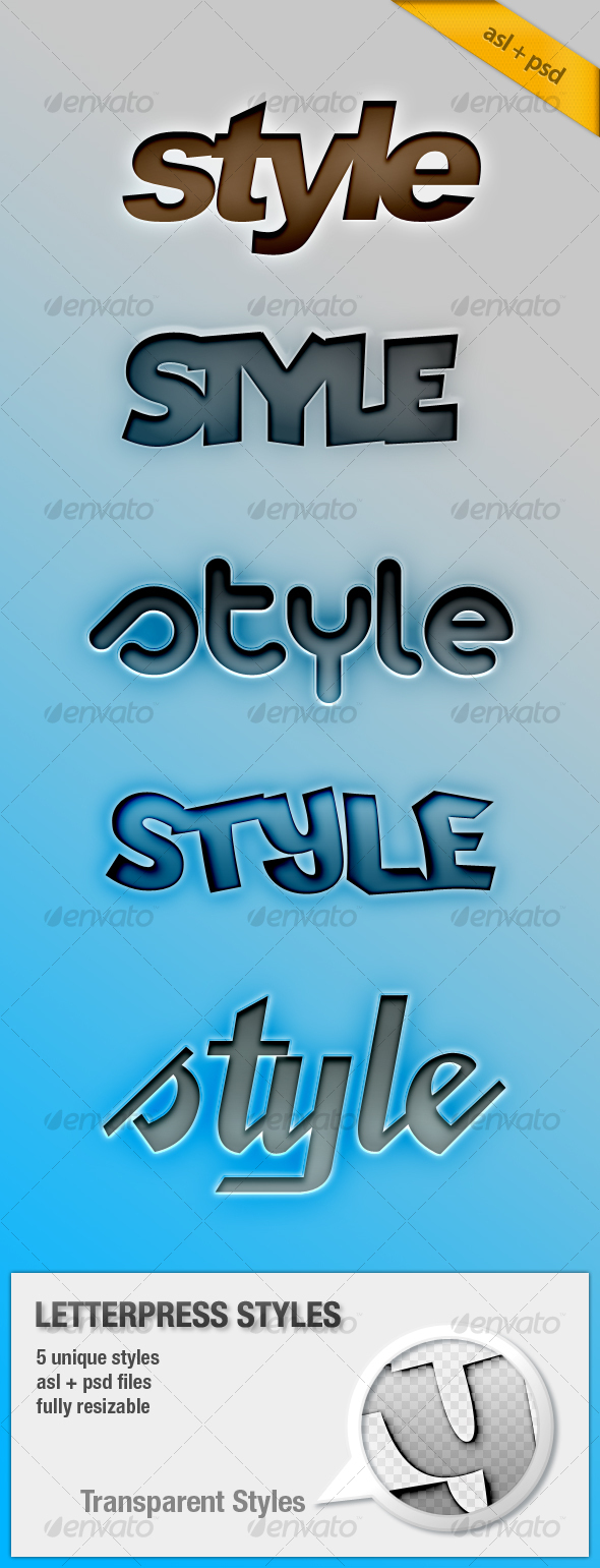 Letterpress Text Simple Style - Text Effects Styles