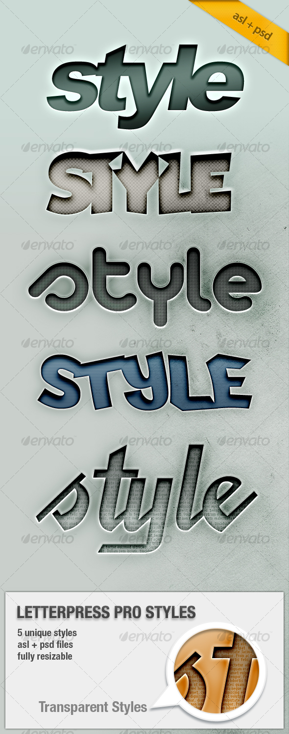 Letterpress Text Pro Styles - Text Effects Styles