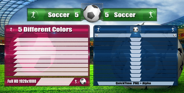Soccer Lower Third Pack Soccer Lower Third Pack