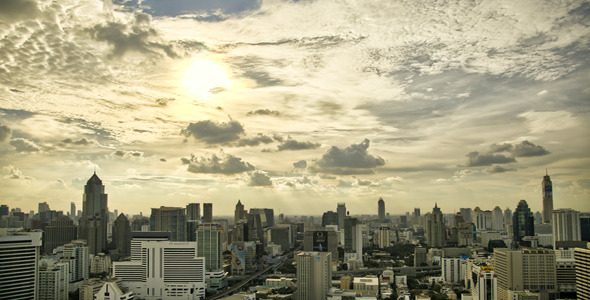 City Skyline Panorama Timelapse In HDR City Skyline Panorama Timelapse In HDR