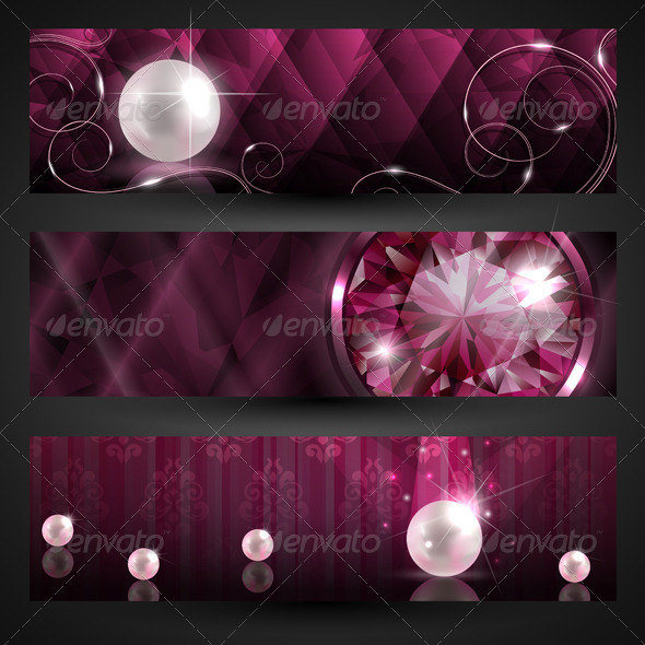  Jewellery banners set GraphicRiver