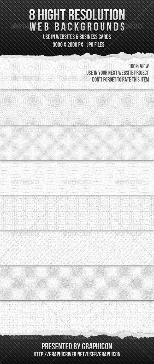 8 High Resolution Web Backgrounds 8 High Resolution Web Backgrounds