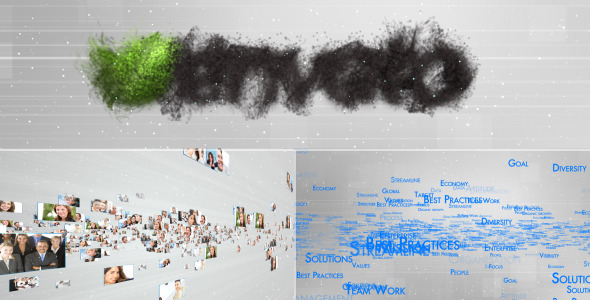 Multi Video Logo-Particular Reveal Multi Video Logo-Particular Reveal