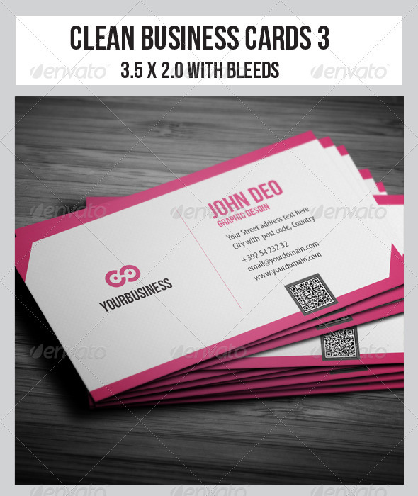 Clean Business Cards 3 Clean Business Cards 3