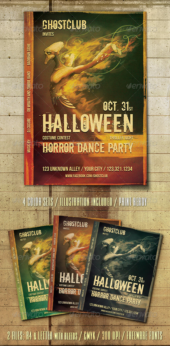 Halloween Party Flyer Template