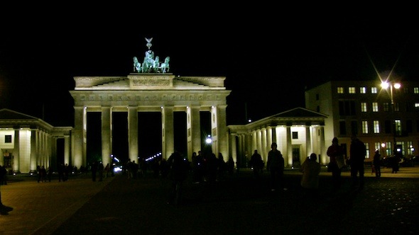 Brandenburg Gate at Night Berlin Germany Brandenburg Gate at Night Berlin Germany