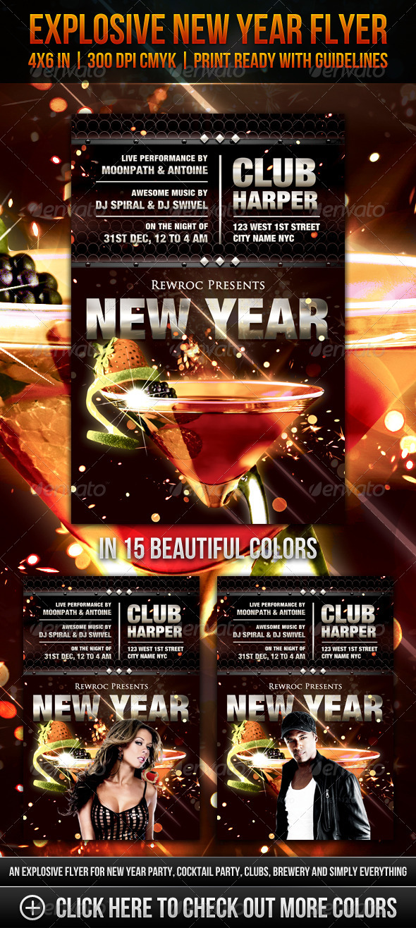 Explosive New Year Flyer Explosive New Year Flyer