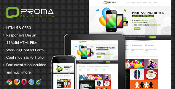 Proma - Responsive Multi-Purpose Website Template