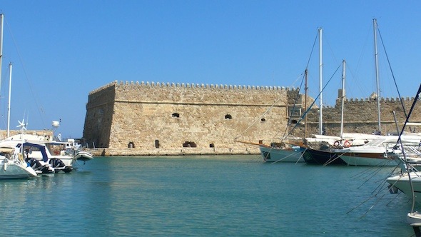 Sea Port Medieval Castle Heraklion Crete Sea Port Medieval Castle Heraklion Crete