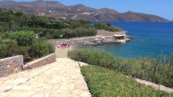 Terraced Beach and Mediterranean Sea Crete Terraced Beach and Mediterranean Sea Crete