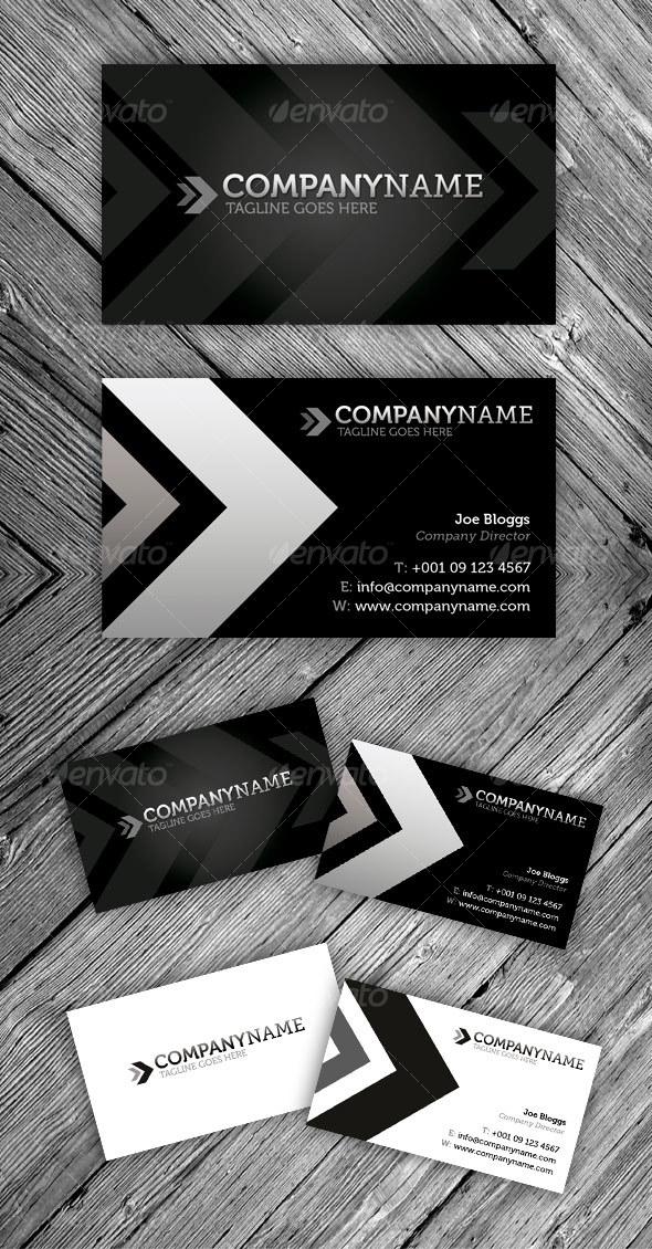 Black Modern Business Card Black Modern Business Card