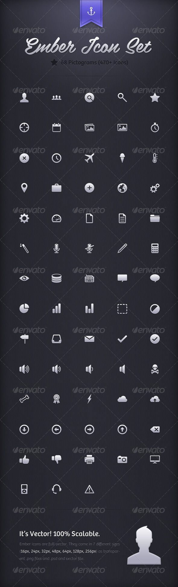 Ember Icon Set 470& Icons Ember Icon Set 470& Icons