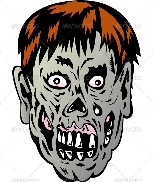 Zombie Skull Face Monster Zombie Skull Face Monster