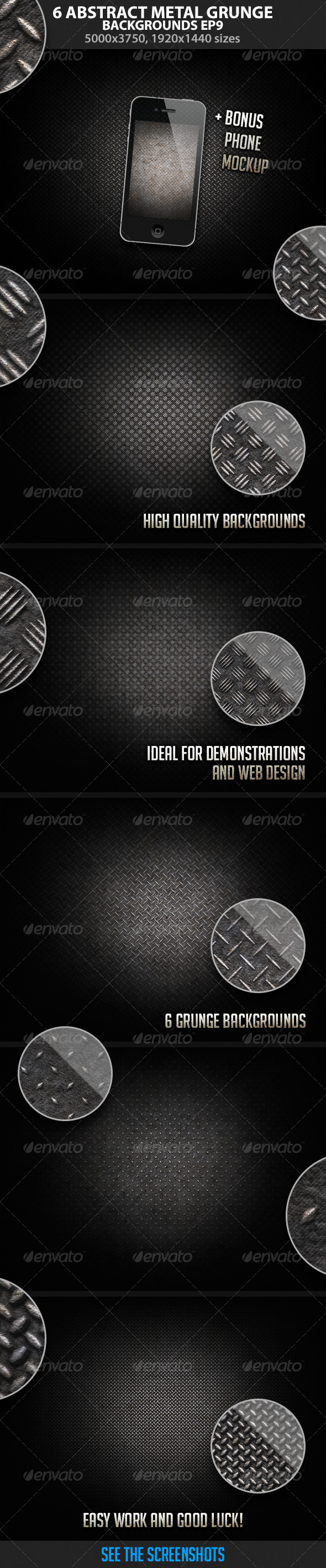 Abstract Metal Grunge Backgrounds EP 9 Abstract Metal Grunge Backgrounds EP 9