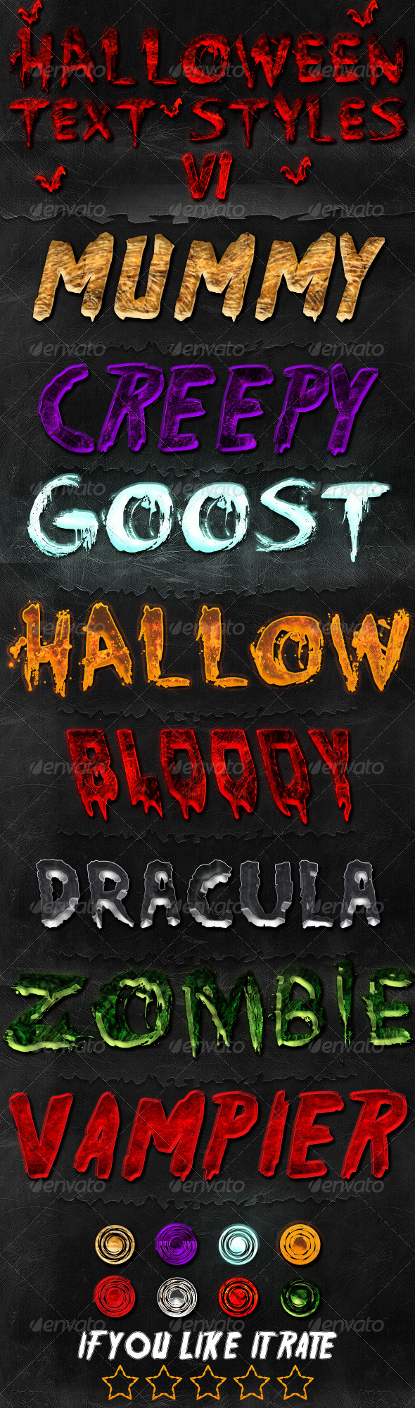 Halloween Text Styles v1 - Text Effects Styles