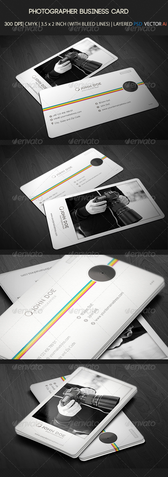 Photographer Business card Photographer Business card