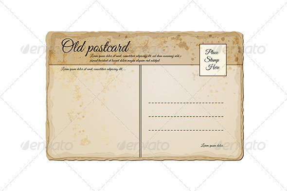 Old Vintage Post Card Old Vintage Post Card