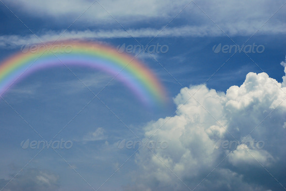 Rainbow and sky
