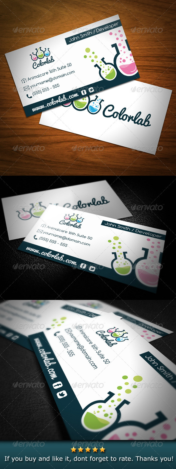 Color Lab Creative Studio Business Card Color Lab Creative Studio Business Card