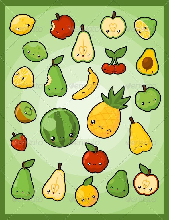 Kawaii Pack 5: Fruits