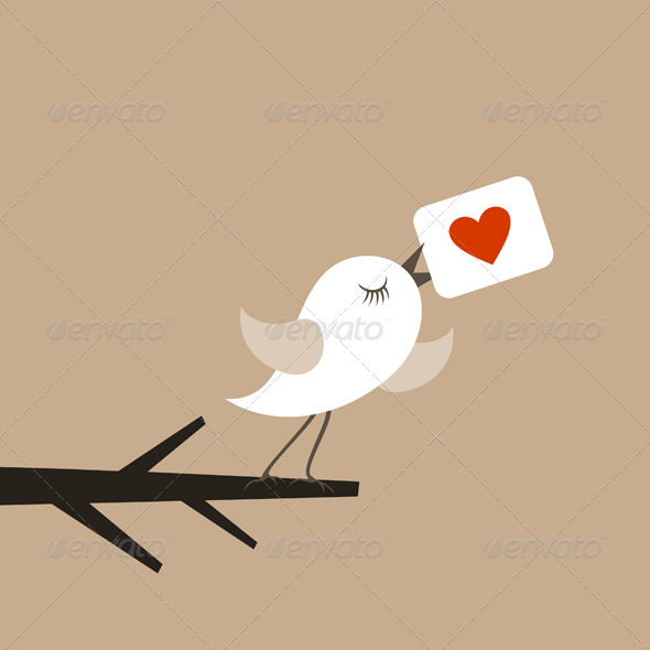 Gambar Love Bird Animasi