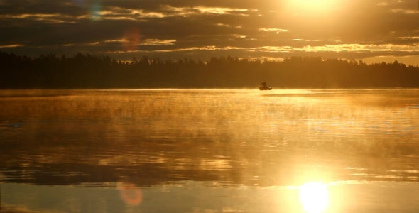 Fog On The Water And Shining Sun Fog On The Water And Shining Sun