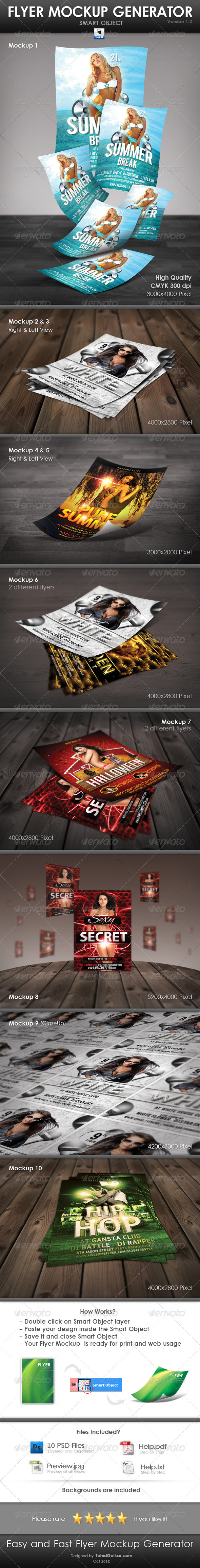 Flyer Mockup Generator - Flyers Print