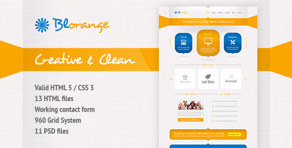 Blorange Multipurpose Creative Site Template Blorange Multipurpose Creative Site Template