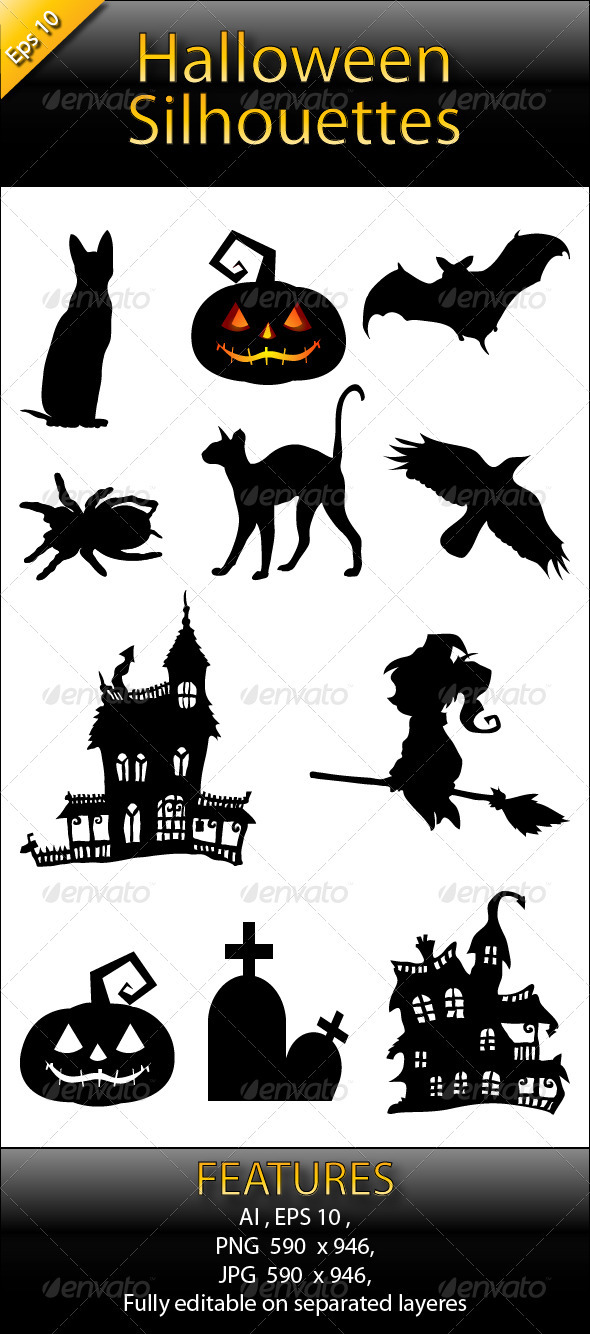 Halloween Silhouettes Pack Halloween Silhouettes Pack