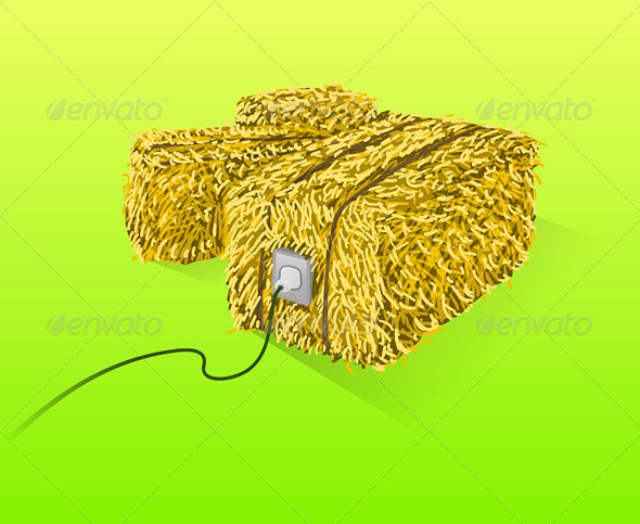 Straw Bales Illustration Straw Bales Illustration