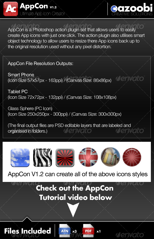 AppCon App Icon Creator - Utilities Actions