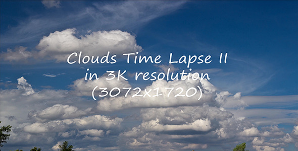Clouds Time Lapse II 3K Clouds Time Lapse II 3K