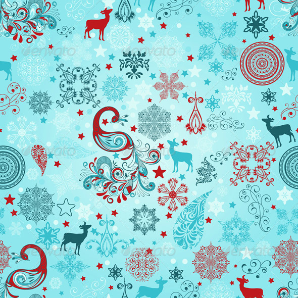 Vector Seamless Christmas Pattern Vector Seamless Christmas Pattern