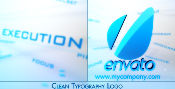 Clean Corporate Typography Logo Clean Corporate Typography Logo