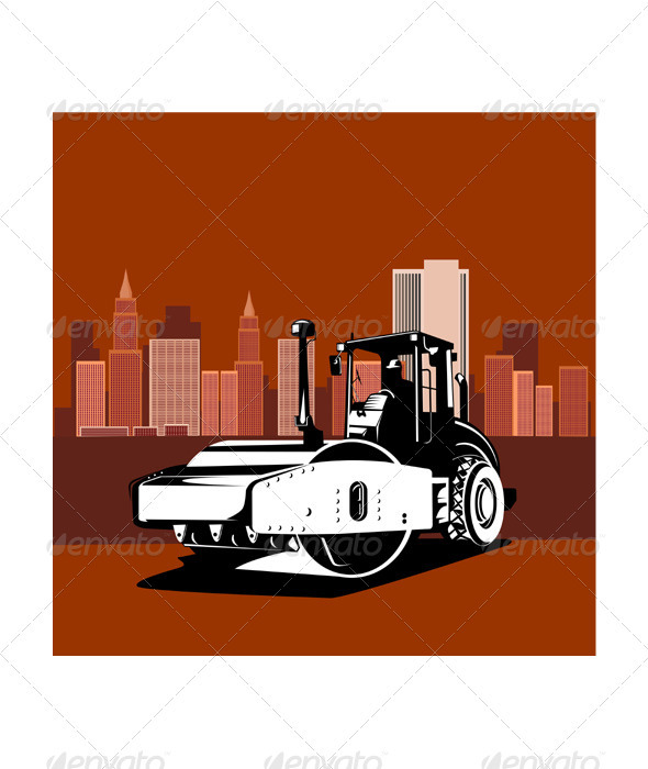 Road Roller Retro Road Roller Retro