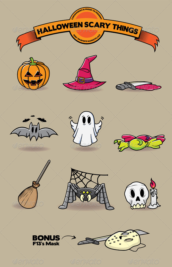 Halloween Scary Things GraphicRiver