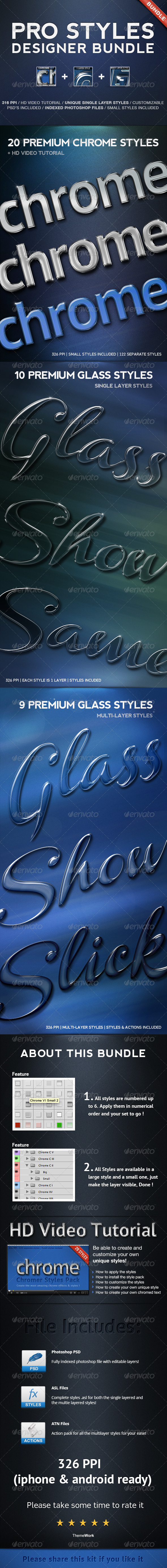 Pro Styles Designer Bundle - Text Effects Styles