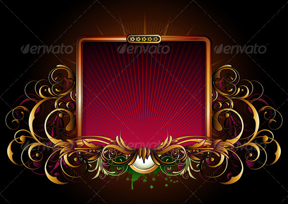 Titling golden frame Titling golden frame