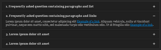 Screenshot of dark version