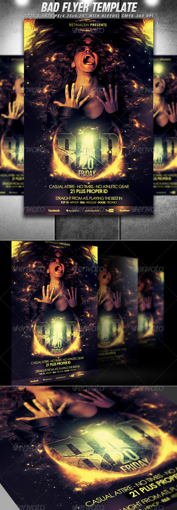 Bad Flyer Template - Flyers Print Templates
