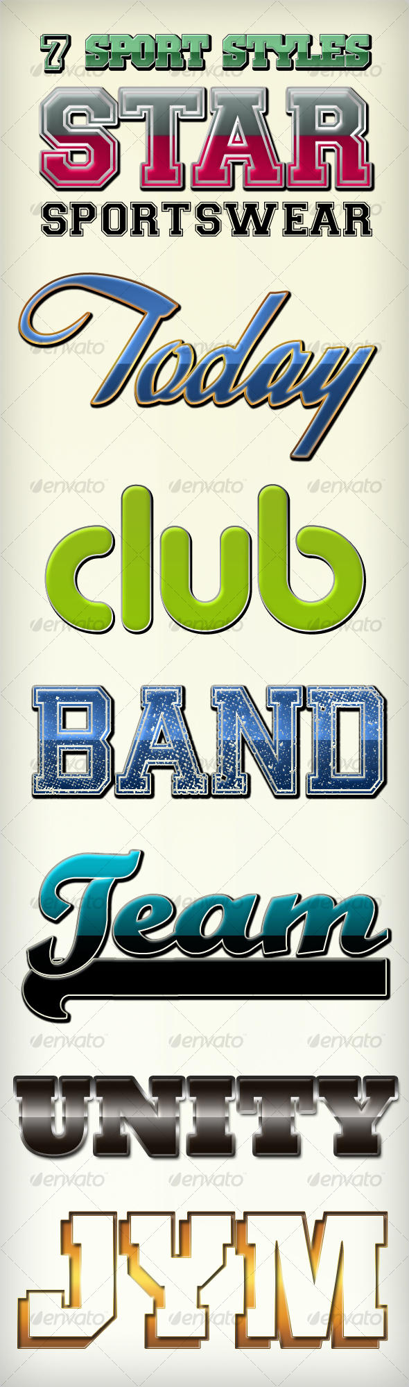 Sportswear Photoshop Text Effects Styles - Text Effects Styles