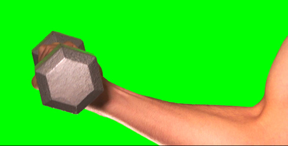 Muscle Exercises On Green Screen Muscle Exercises On Green Screen