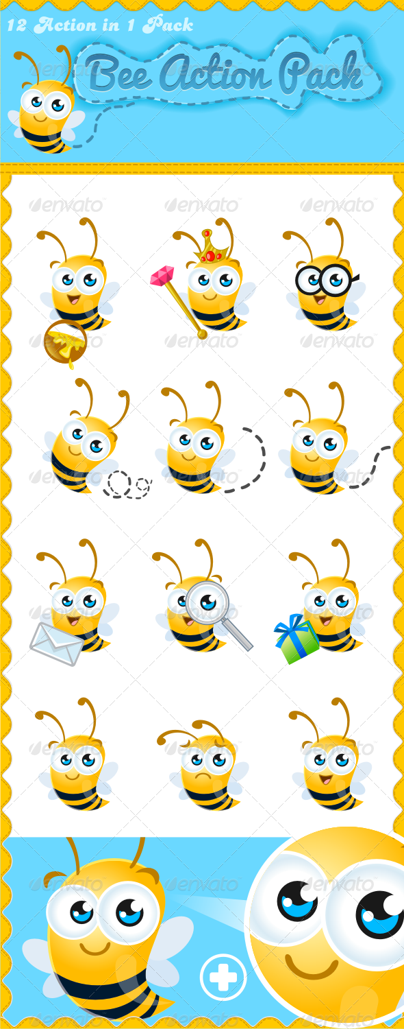 Friendly Bee Mascot Friendly Bee Mascot