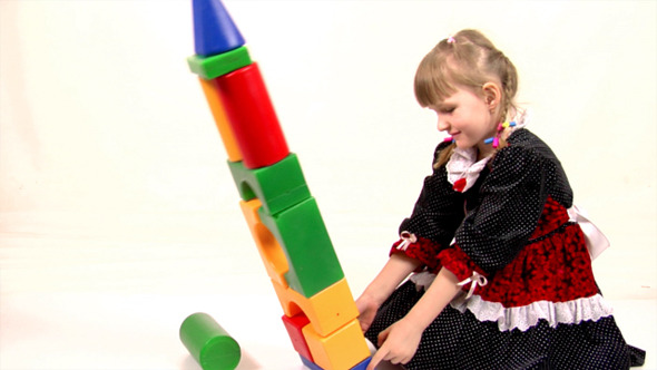 Girl Play With Bricks 6 Girl Play With Bricks 6