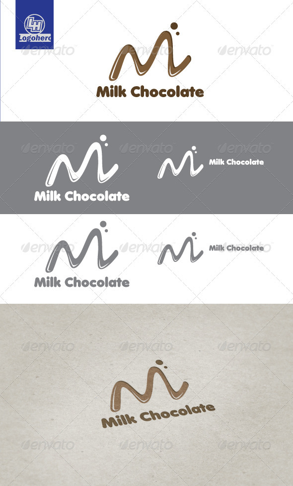 Milk Chocolate Logo Template Milk Chocolate Logo Template