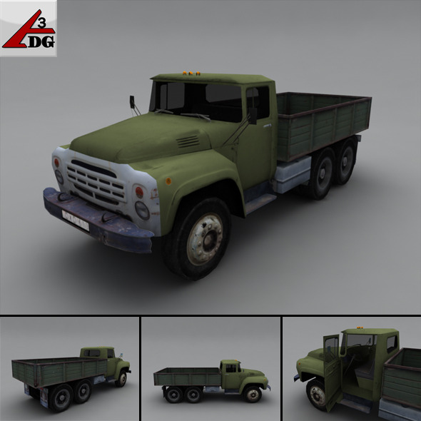 ZIL LowPoly body chassis airborne ZIL LowPoly body chassis airborne